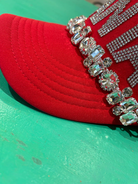 Jumbo Rhinestone Trucker Hat Chain