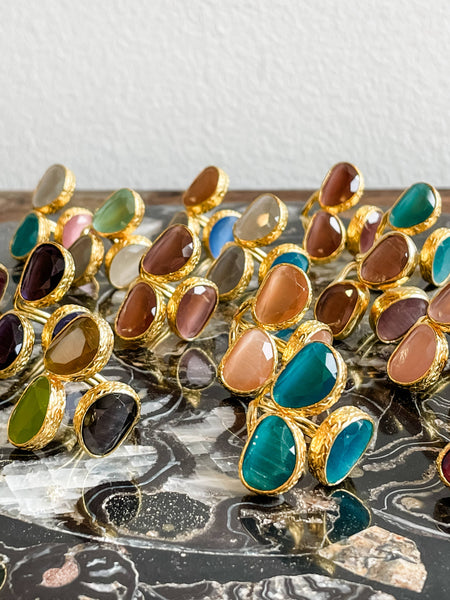 Triple Stone Ring