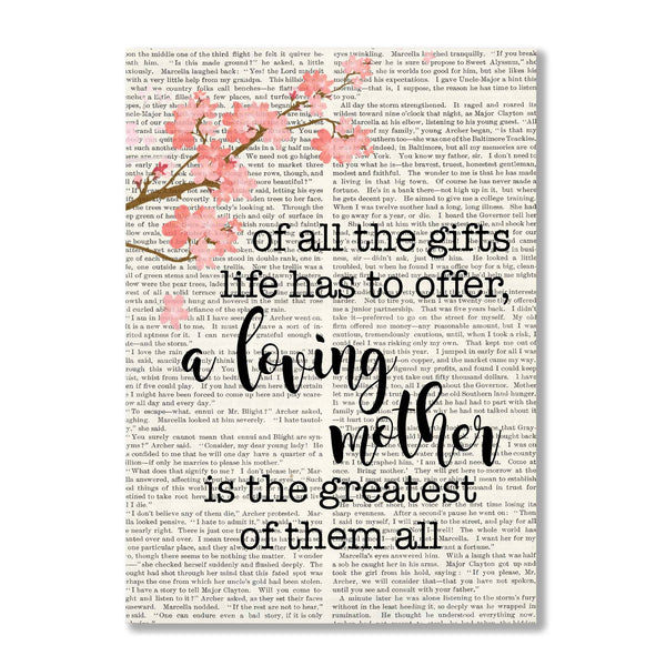 Loving Mother Book Print