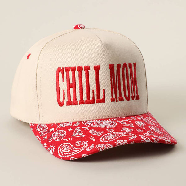 Chill Mom Paisley Baseball Hat