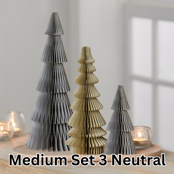 Honeycomb Paper Tree - Set of 3 Medium