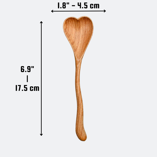 Heart Shaped Wooden Everyday Spoon