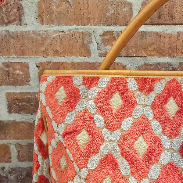 Olivia Handbag - Orange Diamond