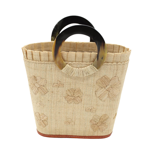 Tulum Straw Bucket Handbag - Natural