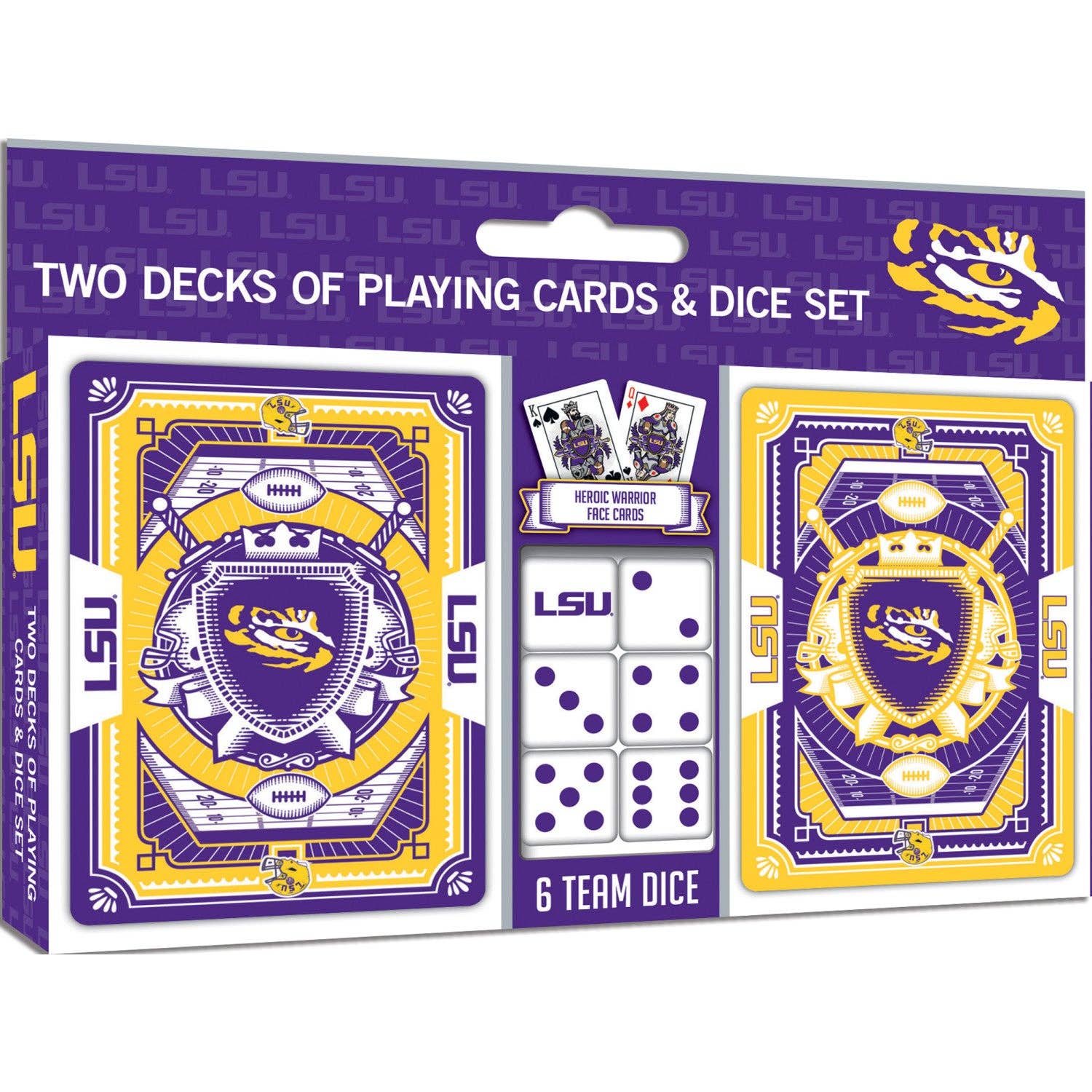 LSU Tigers Playing Cards & Dice Set