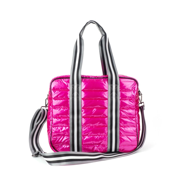 Puffer Pickle Ball Tote - Pink Patent