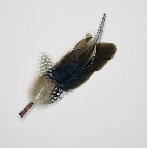 Feather Hat Pin - Blackberry