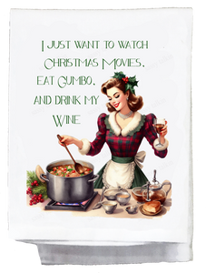 Christmas Gumbo Kitchen Towel