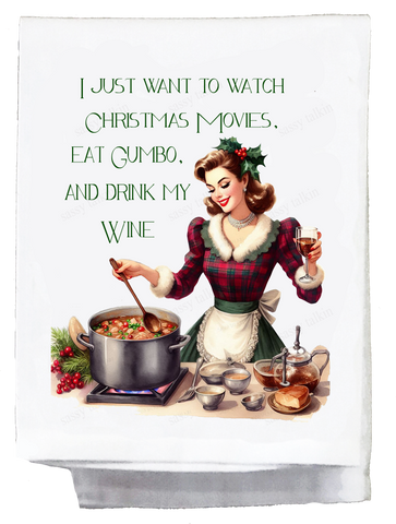 Christmas Gumbo Kitchen Towel