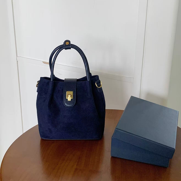 Suede-Like Microfiber Crossbody Bag
