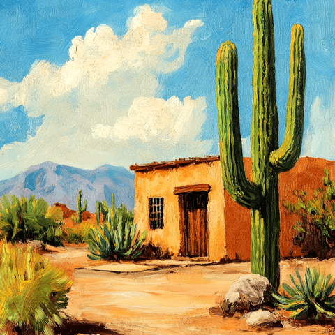 Southwestern Home Wall Art Print