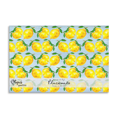 Many Lemons Paper Placemats