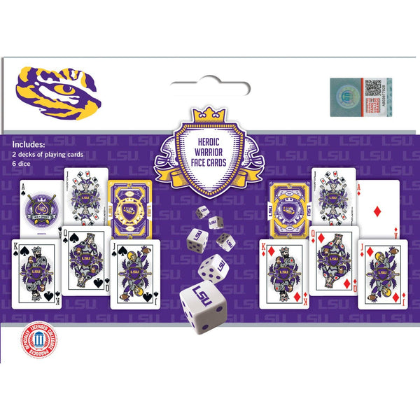 LSU Tigers Playing Cards & Dice Set