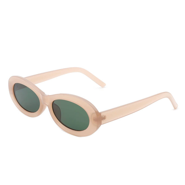 Oval 90s Inspired Fashion Slim Sunglasses