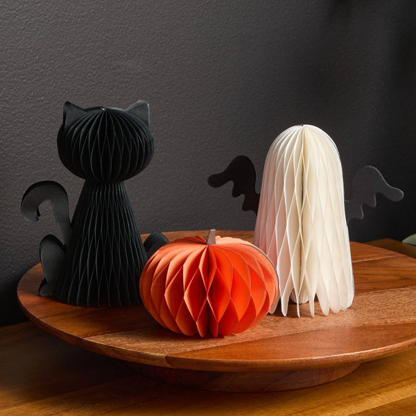 Honeycomb Paper Halloween Silhouttes - Set of 3