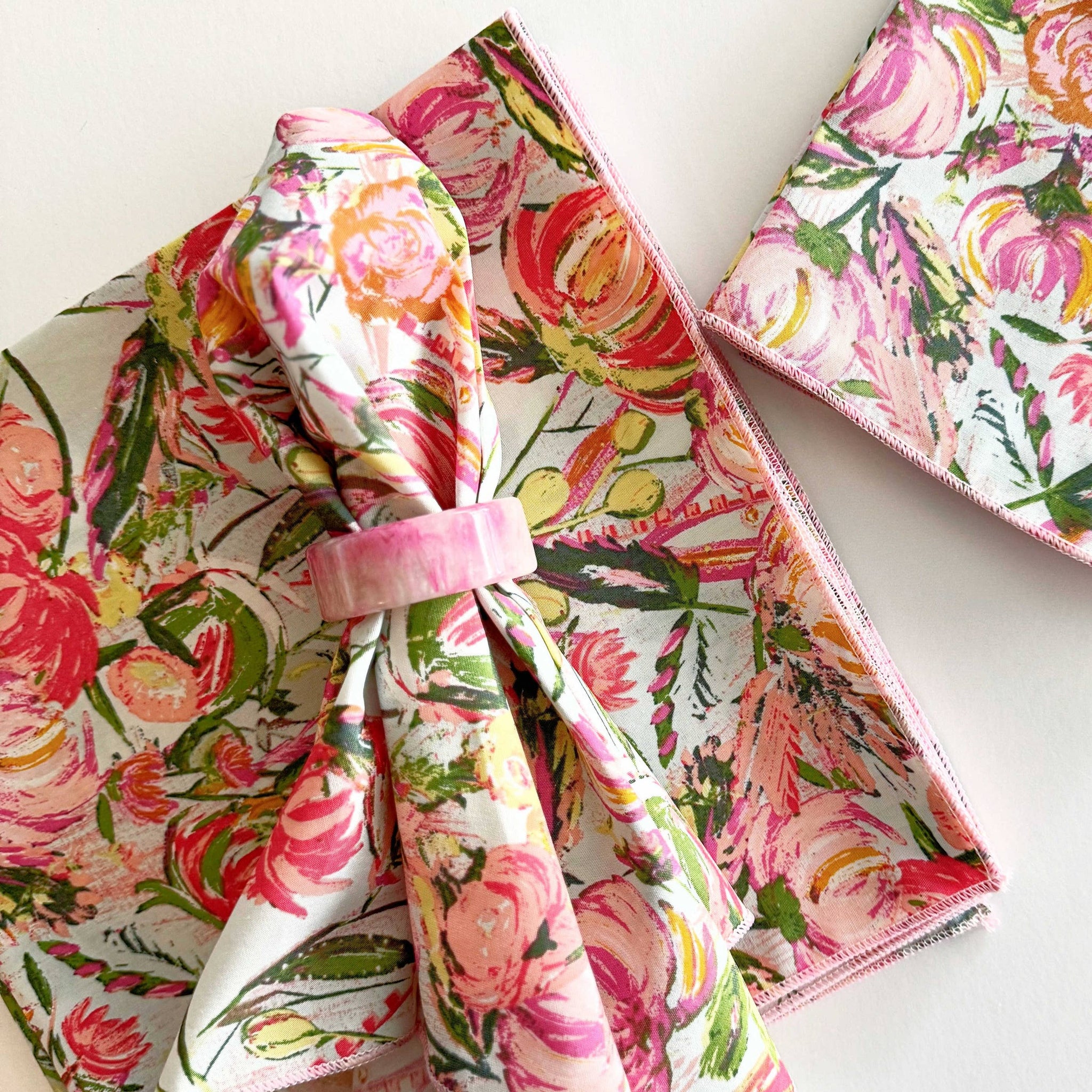 Floral Frolic Cloth Napkins - Set of 4