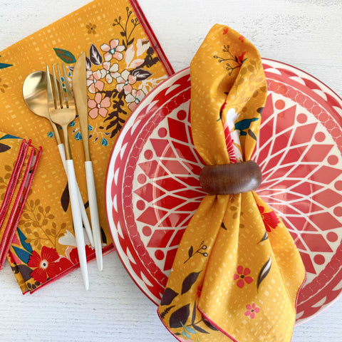 Fiesta Garden Cloth Napkins - Set of 4