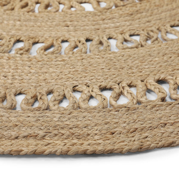 Round Jute Area Rug - 5ft