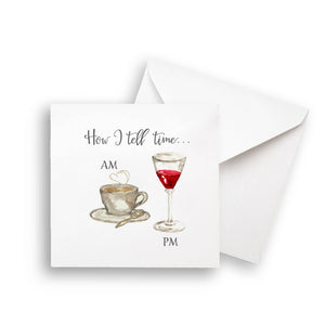 How I Tell Time Note Card