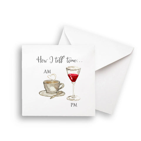 How I Tell Time Note Card