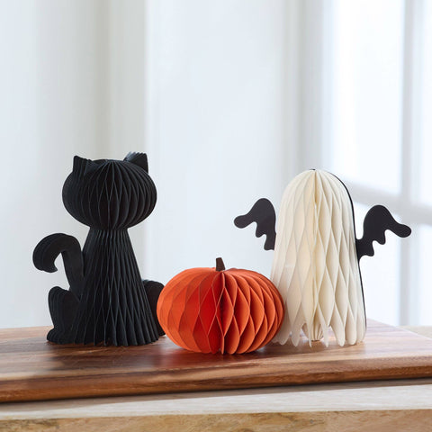 Honeycomb Paper Halloween Silhouttes - Set of 3