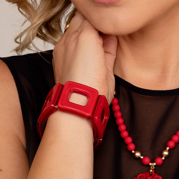 Block Resin Bracelet