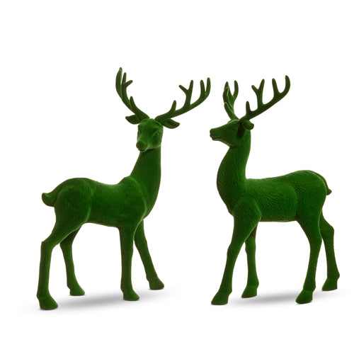 Green Flocked Deer