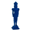 Blue Flocked Nutcracker