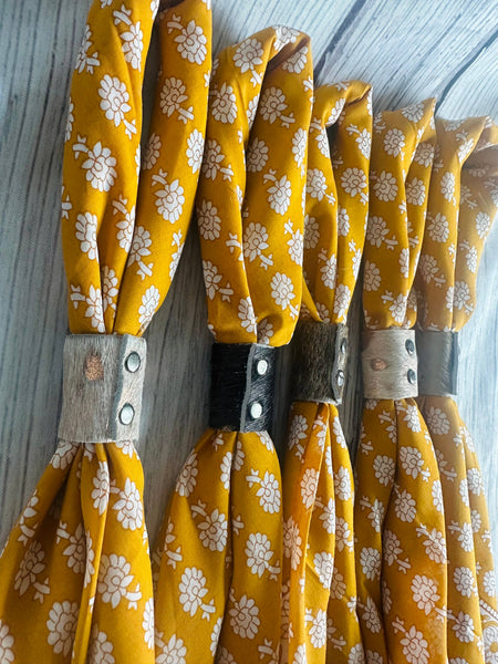 Yellow Floral Bandana