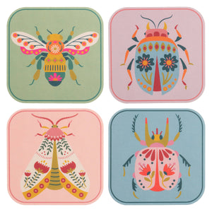 Bug Bliss Coasters - Set of 8