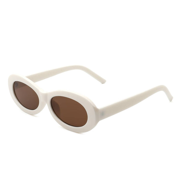 Oval 90s Inspired Fashion Slim Sunglasses