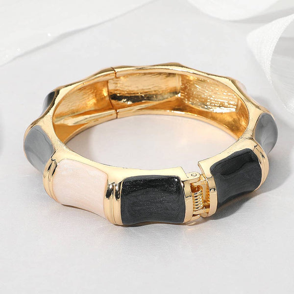 Black Tones Enamel Bracelet