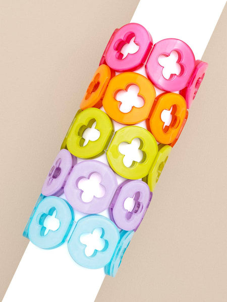 Clover Resin Bracelet