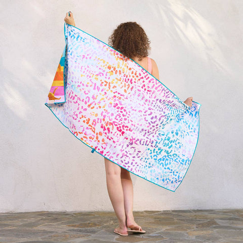 Leopard Stripes Microfiber Beach Towel