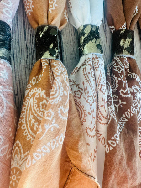 Terracotta Hues Hand Dyed Bandana