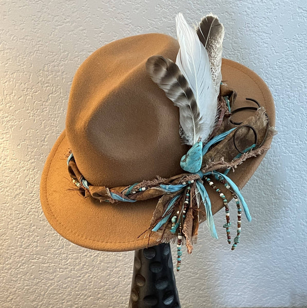 Fat Braid Feather and Pin Set