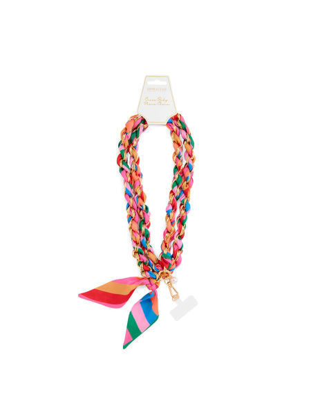 Striped Crossbody Phone Chain