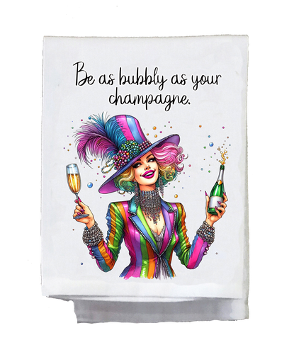 Be As Bubbly As Your Champagne Kitchen Towel