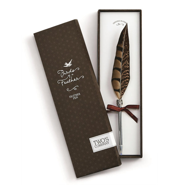 Boxed Feather Pen
