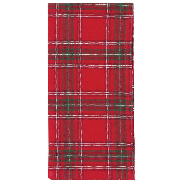 Christmas Plaid Woven Napkins Set of 4