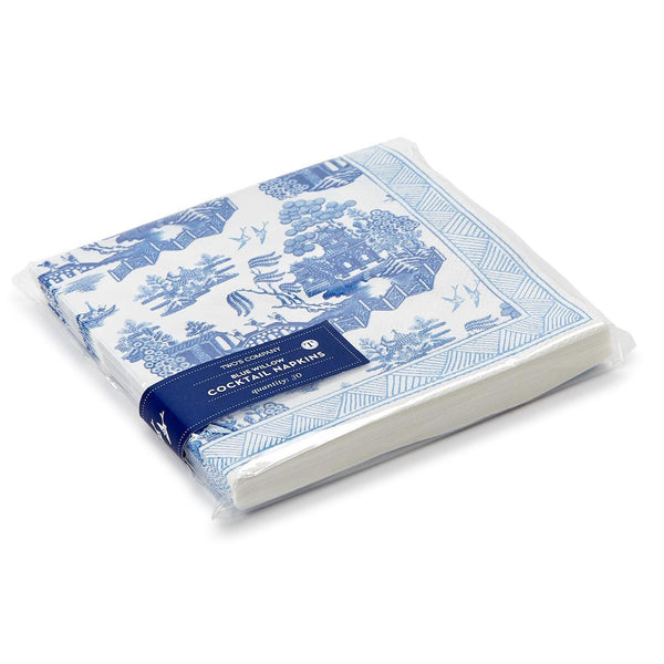 Blue Willow Paper Cocktail Napkins