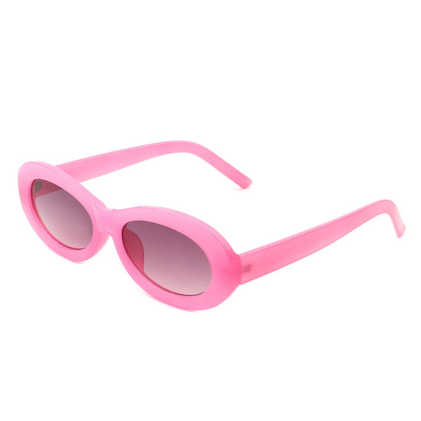 Oval 90s Inspired Fashion Slim Sunglasses