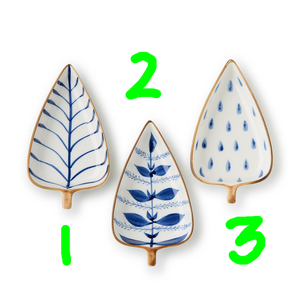 Blue Beauties Tidbit Dishes