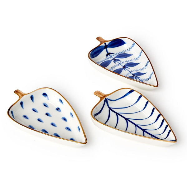 Blue Beauties Tidbit Dishes - Set of 3