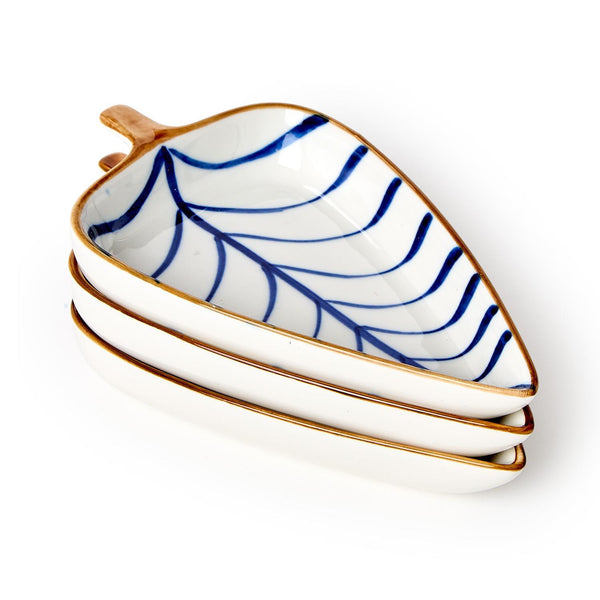 Blue Beauties Tidbit Dishes - Set of 3