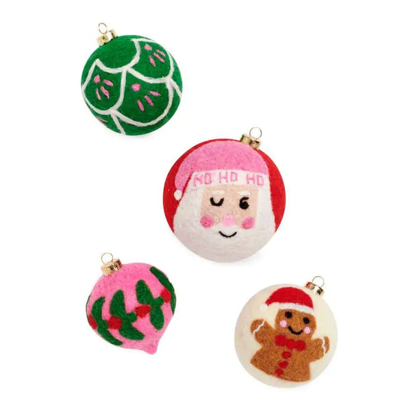 Jolly Felt Ornaments