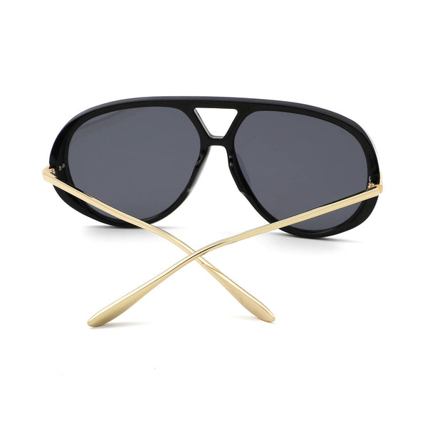 Double Bridge Fashion Aviator Sunglasses