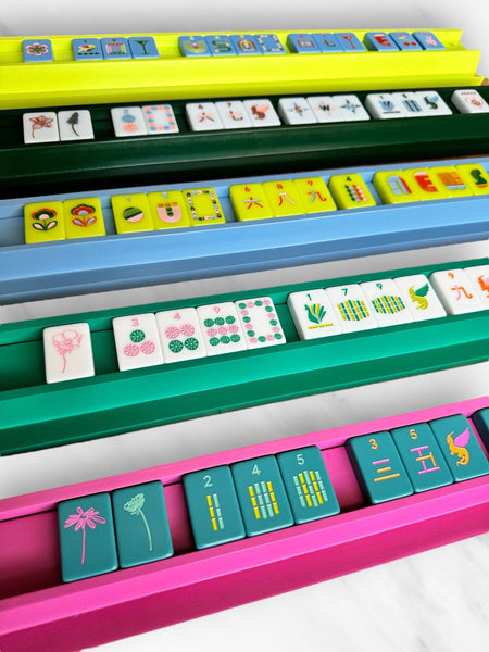 Mahjong Racks & Pushers - Set of 4