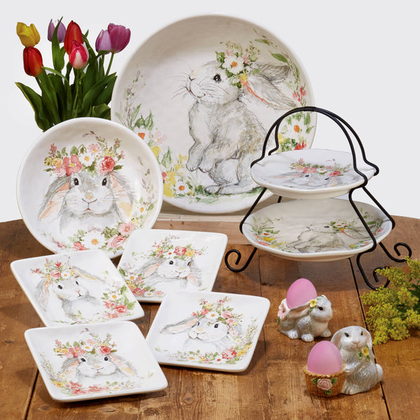Sweet Bunny Canape Plate - Set of 4