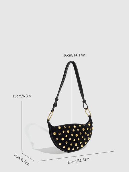 Studded Shoulder Sling Bag